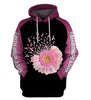 Believe Pink Flower Ribbon Breast Cancer Hoodie