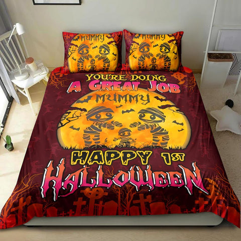 Happy First Halloween Bedding Set Bedspread Duvet Cover Set Home Decor ND