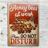 Honey Bee Farm Do Not Disturb Classic Metal Signs