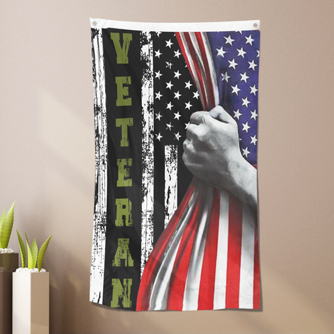 Veterans Appreciation - Honor Veterans USA Vertical Flag