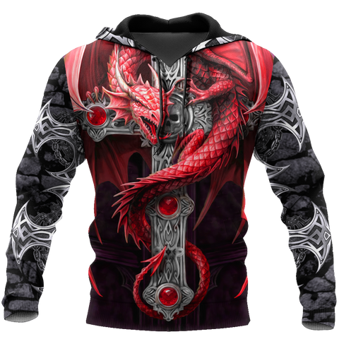 Tattoo and Dungeon Dragon Hoodie T Shirt For Men and Women HAC090606