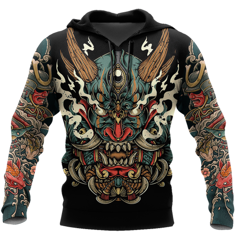 Samurai Tattoo Art Hoodie T Shirt For Men and Women HAC220602-NM