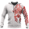 Red & White Viking Tattoo Dragon Hoodie T Shirt For Men and Women HAC150605-NM