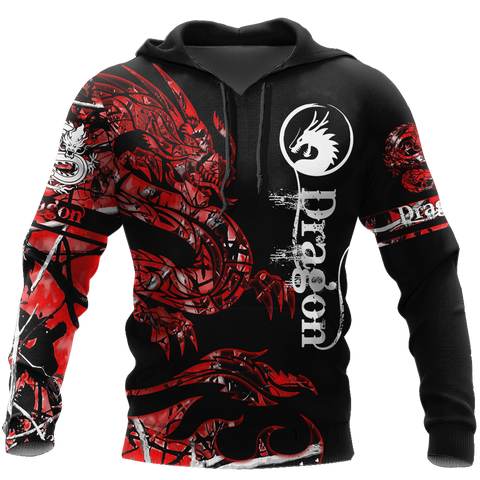 3D Armor Tattoo and Dungeon Dragon Hoodie TShirt for Men and Women AZ081103