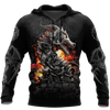 Men Hoodie 3D Armor Tattoo and Dungeon Dragon Hoodie HAC140103