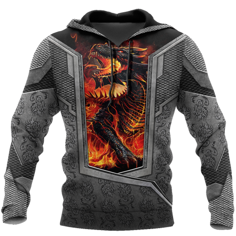 Men Hoodie 3D Tattoo and Dungeon Dragon Hoodie HAC27126