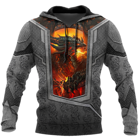 Men Hoodie 3D Tattoo and Dungeon Dragon Hoodie HAC020115