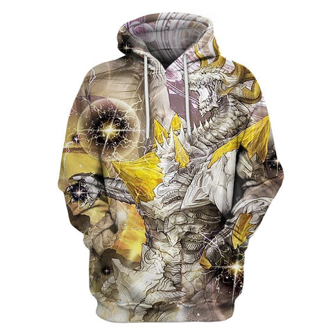 Men Hoodie All Over Print Thunder Dragon Shirts