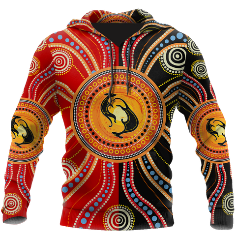 Aboriginal Kangaroo Australia Indigenous Painting Art shirts for men and women