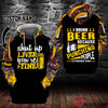 I drink b*** because punching people is frowned upon Hoodie 3D custom LKT
