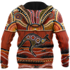 Aboriginal Australia Kangaroo running Lizard Art shirts for men and women