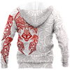 Red & White Viking Tattoo Dragon Hoodie T Shirt For Men and Women HAC150605-NM