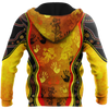 Aboriginal Australia Rock Painting Hand Lizard Art Golden Style shirts for men and women