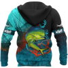 Mahi mahi Fishing on the helm 3D all over printing shirts for men and women