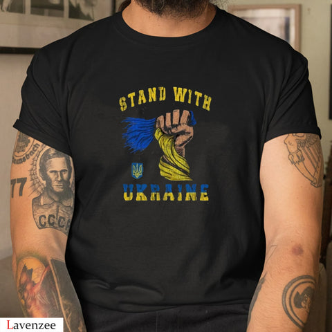 Stand with Ukraine Shirt Ukraine Lovers Ukraine Support Shirt HN