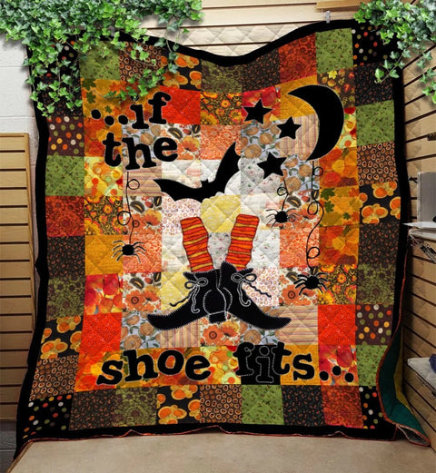 If The Shoe Fits Halloween Quilt Blanket Comforter Bedding Home Decoration ND