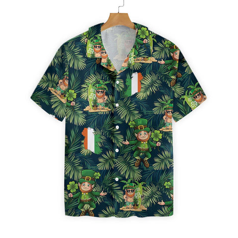 Irish People Proud Leprechaun Tropical Hawaiian Shirt St Patrick's Day Clothes HT