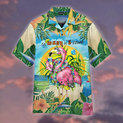 Flamingo Hawaiian Shirt Summer Beach Clothes Outfit For Men Women ND