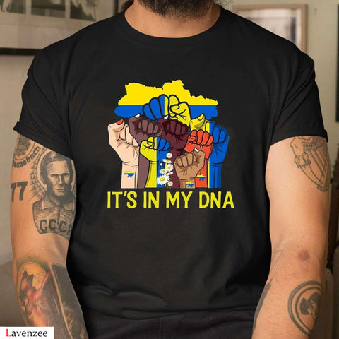 It’s In My DNA Ukraine I Stand With Ukraine Ukrainian Flag Shirt Ukraine Support Shirt HN