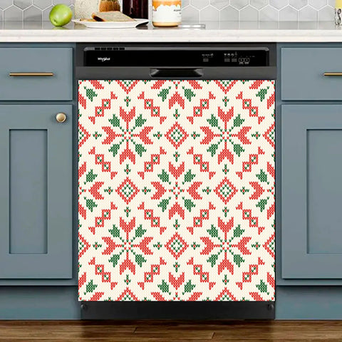 Kitchen Decor Dishwasher Magnet Cover Christmas Pattern HT