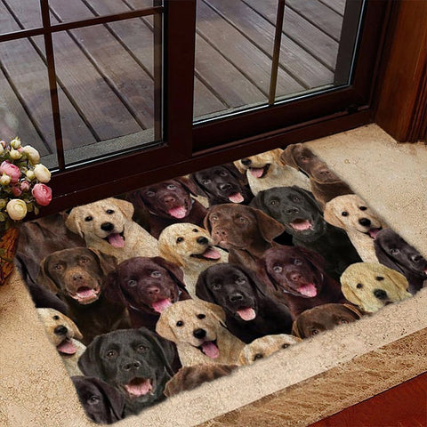A Bunch Of Labradors Doormat gift for labrador dog lovers Doormat