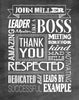 Leader Mentor Thank You Poster, Custom Boss Wall Art Print, Personalized Boss Gift, Boss Day Gift Ideas, Best Gift For Boss