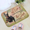 Live Like Someone Left The Gate Open Dachshund Doormat