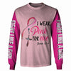 Bible Verse Breast Cancer Hoodie