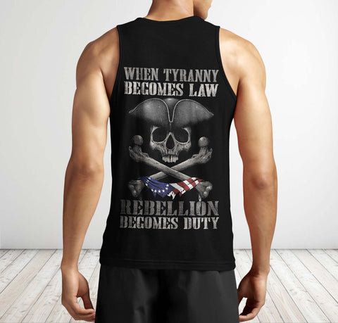 Rebellion Becomes Duty shirt, American Patriot Shirt, 9 11 shirt, 911 gift idea Men Tank top TTM