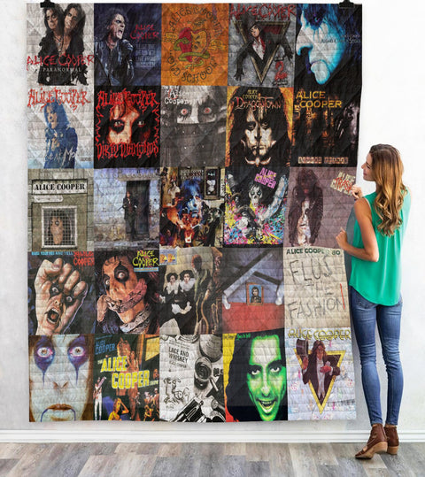 Alice Cooper 02 Blanket Quilt