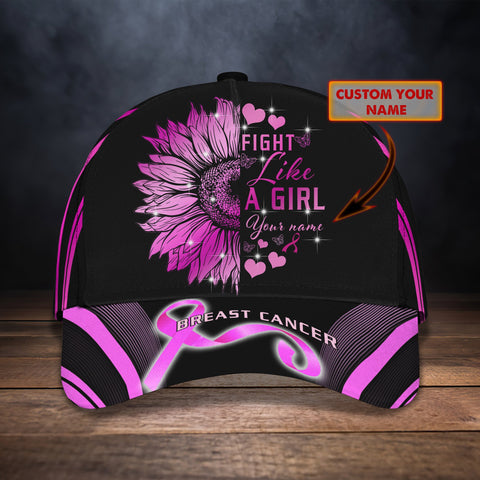 Breast Cancer - Personalized Name Cap For Breast Cancer Awareness - Cv98 01