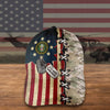 American Flag Military Custom Cap