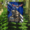 Honor The Fallen - Veterans House Flag - Blue