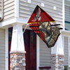 Honor The Fallen - Veterans House Flag - Red
