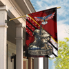 Honor The Fallen - Veterans House Flag - Red