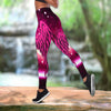 Breast cancer warrior ribbon legging + hollow tank combo HAC220404