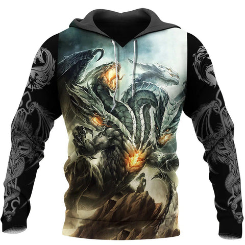 Men Hoodie 3D Tattoo and Dungeon Dragon Hoodie T Shirt For Men and Women NM050938