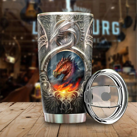 Dragon & Dungeon Tattoo Tumbler 20 Oz Pi020323