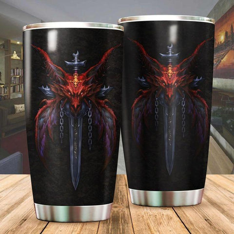 Dragon & Dungeon Tattoo Tumbler 20 Oz HAC020373