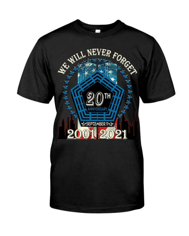 Patriot Shirt, Patriot Day Gifts, We Will Never Forget, 20th Years Anniversary T-Shirt, 20th Anniversary Patriot Day Gift