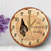Owl Custom Family Name Personalized Wooden Clock Animal Lovers Gift Housewarming Gift Home Decor