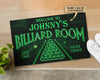 Personalized Billiard Club Welcome Customized Doormat