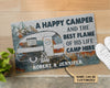 Personalized Camping Happy Camper Live Here Customized Doormat