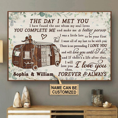 The Day I Met You Camping Poster