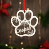 Personalized Dog Paw Ornament Custom Pet Christmas Ornament Animal 2022 Ornament HT