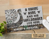 Personalized Viking King And Shieldmaiden Doormat