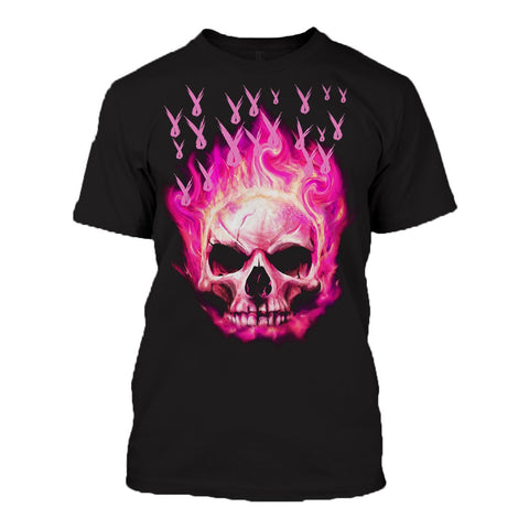 Skull Breast Cancer Skull 03 Hoodie