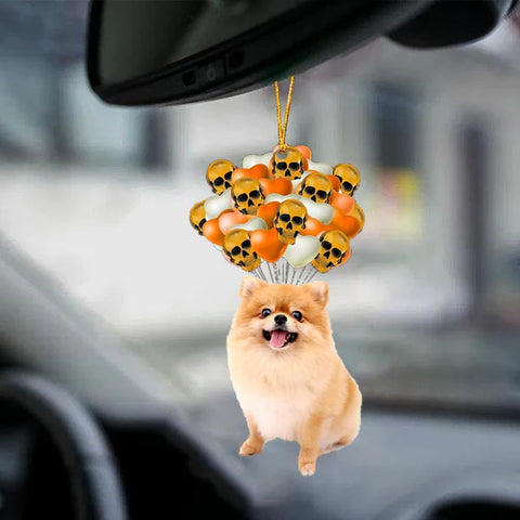 Pomeranian Halloween Car Ornament Dog Ornament For Halloween HT