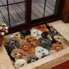 A Bunch Of Poodles Doormat gift for Poodle dog lovers Doormat