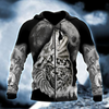 Men Wolf Hoodie Wolf Spirit Tattoo Style 3D All Over Printed Hoodie Shirt by SUN QB05302002